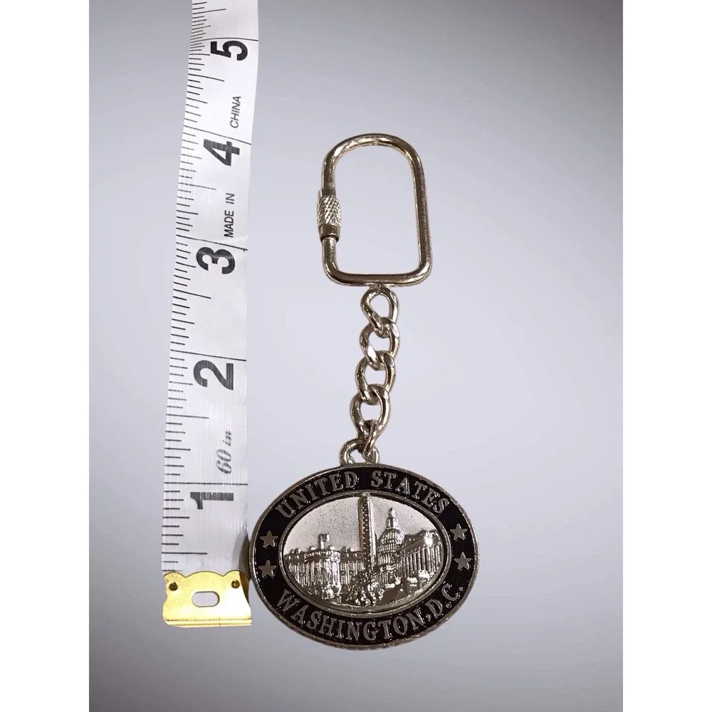 Washington DC Spinner Keychain‎ Vintage United States Spinning Center Souvenir